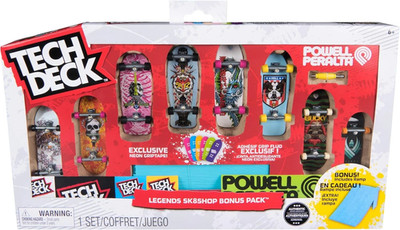 Tech Deck Powell Peralta Legends Sk8Shop Bonus Pack Mini Skateboards with Ramp