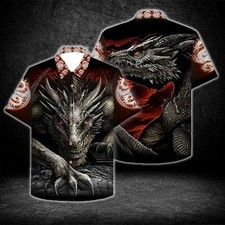 Black Dragon Aloha Cool Design  Aloha Hawaiian Shirt