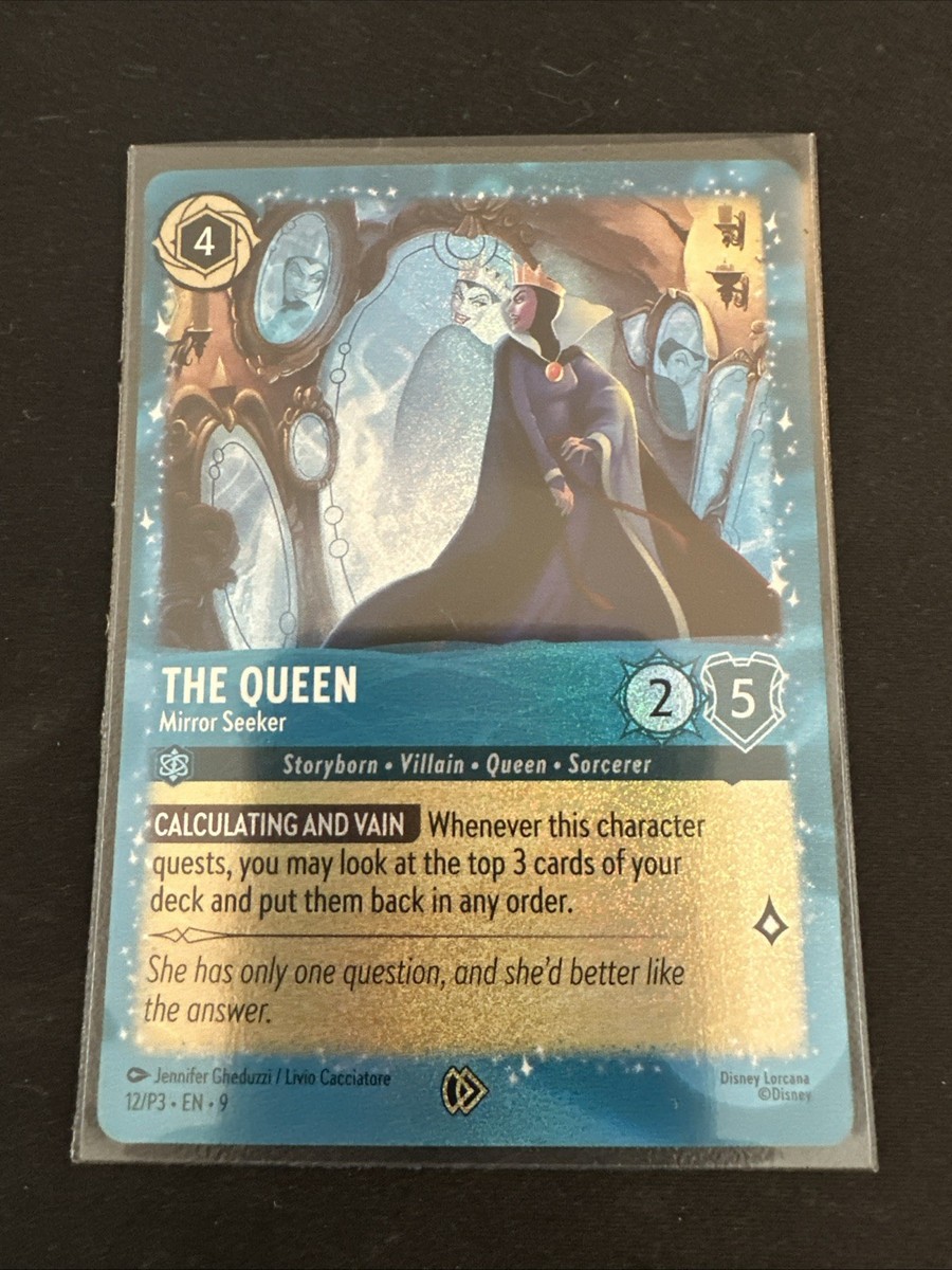 The Queen Mirror Seeker Promo Glimmer Foil Disney Lorcana Costco Promo
