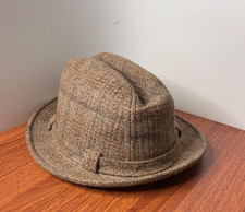 Vintage Stetson Herringbone Tweed Fedora Men's Size 7