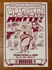 Indiana University Hoosiers 2025-26 Football National Championship Natty Poster