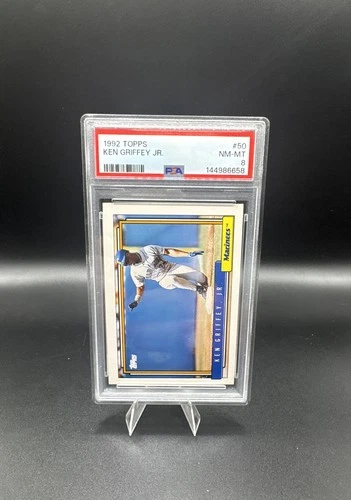 1992 Topps - Ken Griffey Jr #50 PSA 8