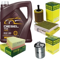 Mann Inspektionspaket Filterset 5L Mannol Diesel TDI 5W-30 FüR VW Polo 1.4
