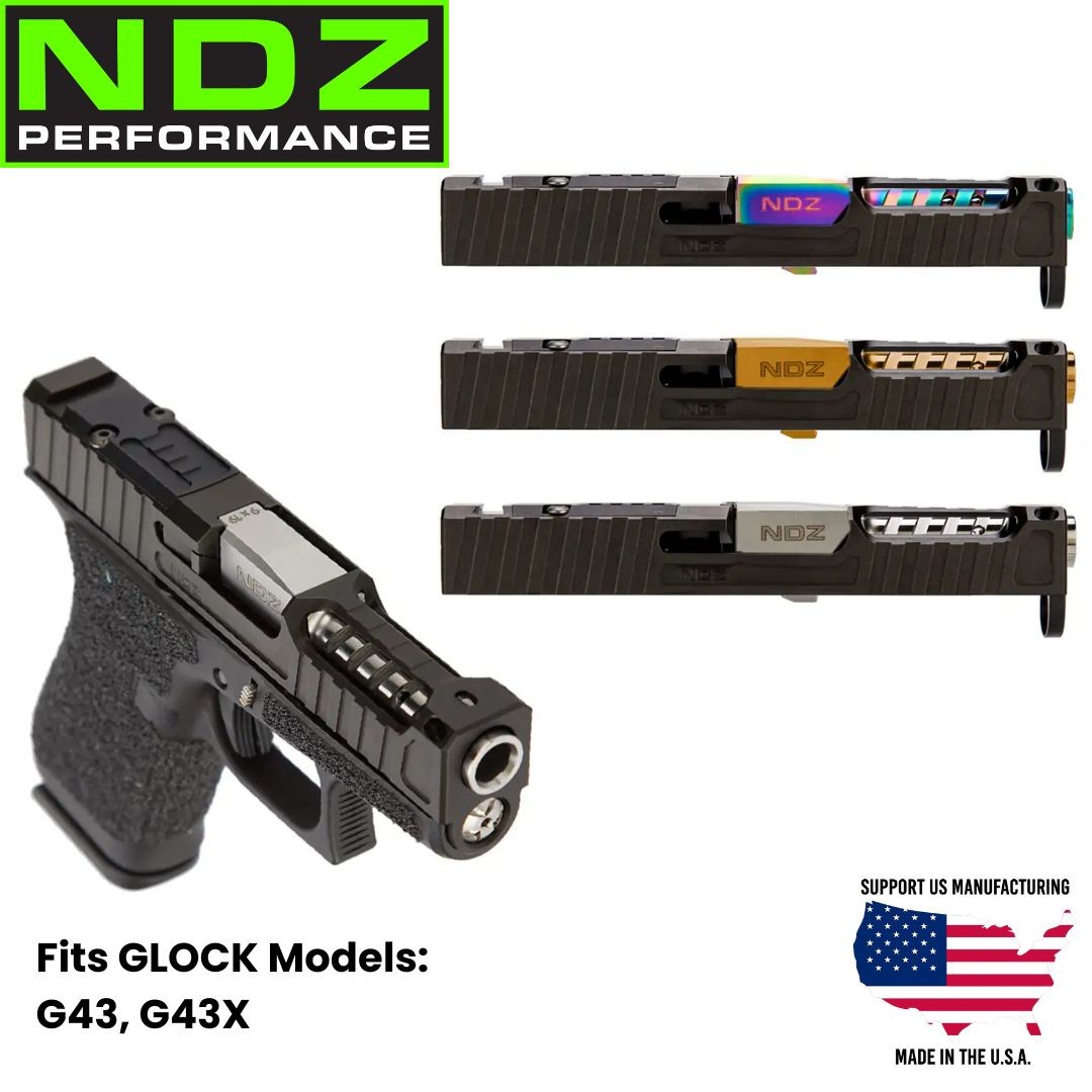 NDZ Glock 43 43X Artemis Ported Slide & Barrel RMSC Optic Ready