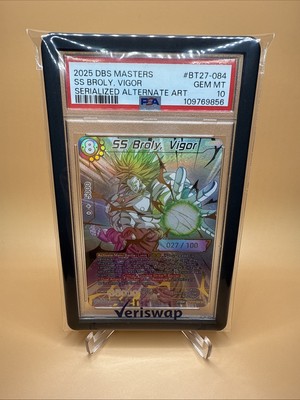 Psa 10 SS Broly, Vigor Serialized 27/100 SR History of Z | eBay