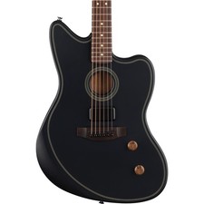 Fender Acoustasonic Standard Jazzmaster, A/E Guitar, Solid Spruce Top, Black