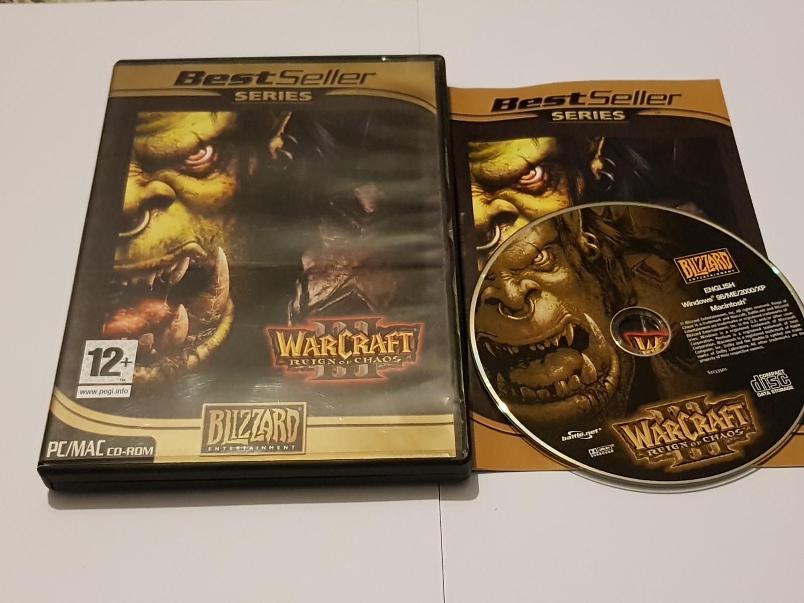 Warcraft III Reign Of Chaos PC MAC CD ROM Game Blizzard Strategy Best Seller