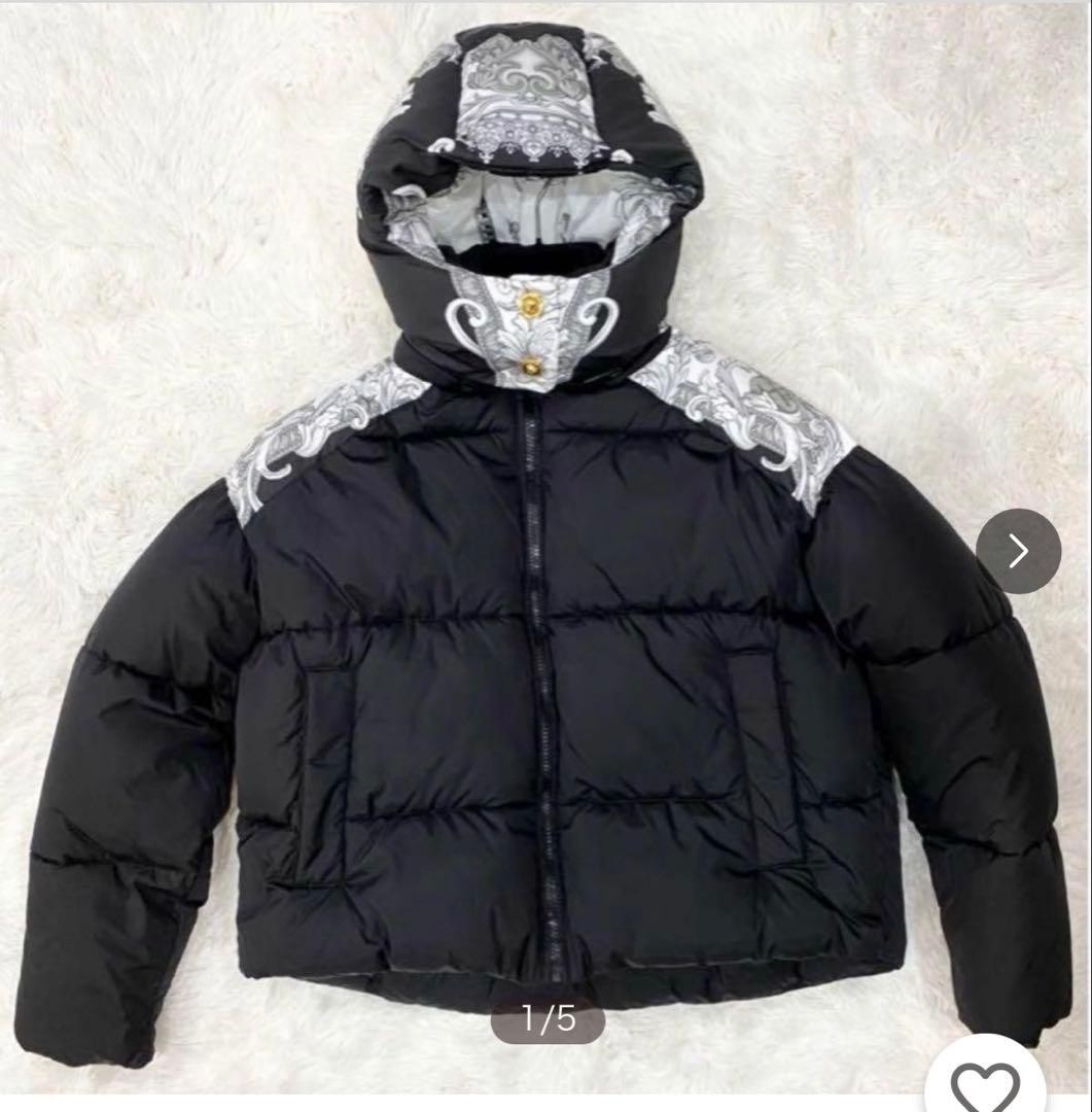 USED VERSACE DOWN JACKET VERYGOOD