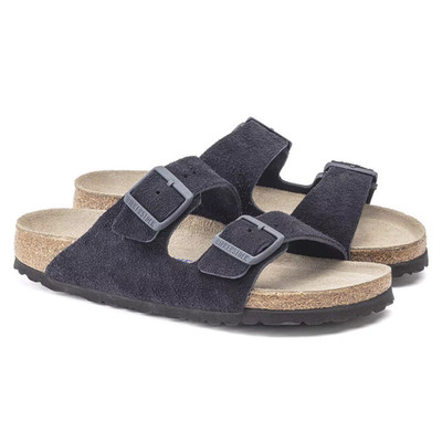 Birkenstock Arizona Soft Footbed Suede Leather Sandals Taupe Black Mocha Mink