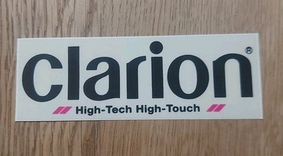 CLARION HIGH-TECH HIGH-TOUCH STICKER STICKER VINTAGE 80s 12cm
