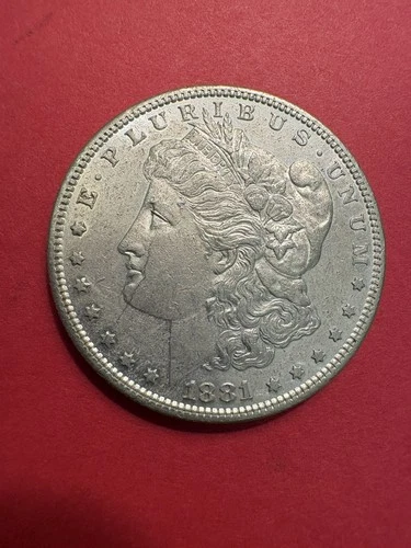 1881 S Morgan Silver Dollar AU Beautiful 90% Silver Dollar, Mirrored Fields