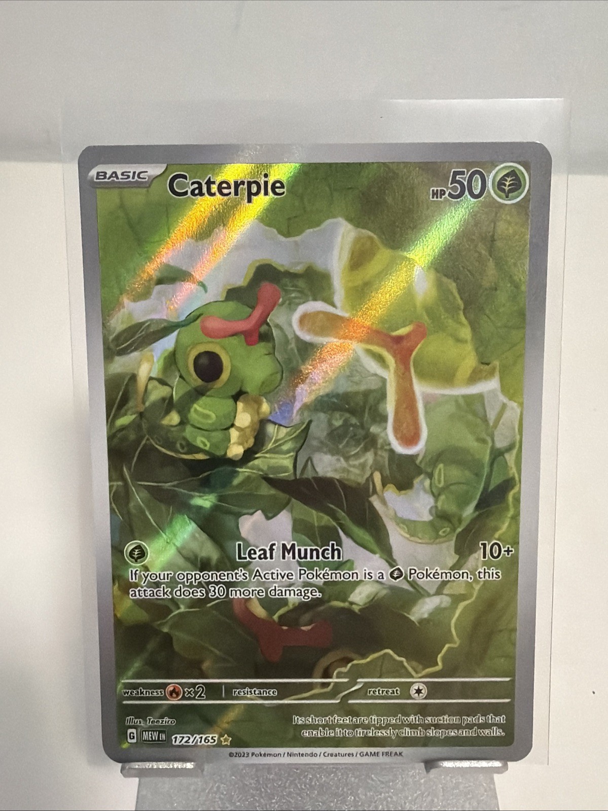 Caterpie 172/165 Sv: Pokemon Scarlet & Violet 151 HOLO - NM Pack Fresh