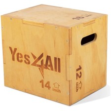 Versatile 3-in-1 Plyometric Box, 450lbs Capac...