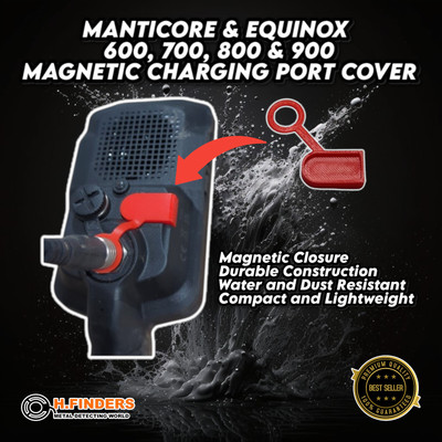 Minelab Manticore & Tagundnachtgleiche 600, 700, 800 & 900 magnetische Ladeanschlussabdeckung