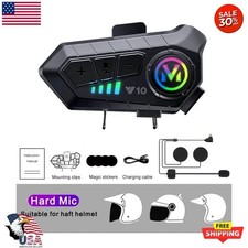 Bluetooth 5.3 Motorcycle Helmet Headset HiFi Wireless Handsfree Call Headphone