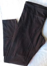 NEW Time  Tru High Rise Fitted TT Leggings Women Black  XL 16-18