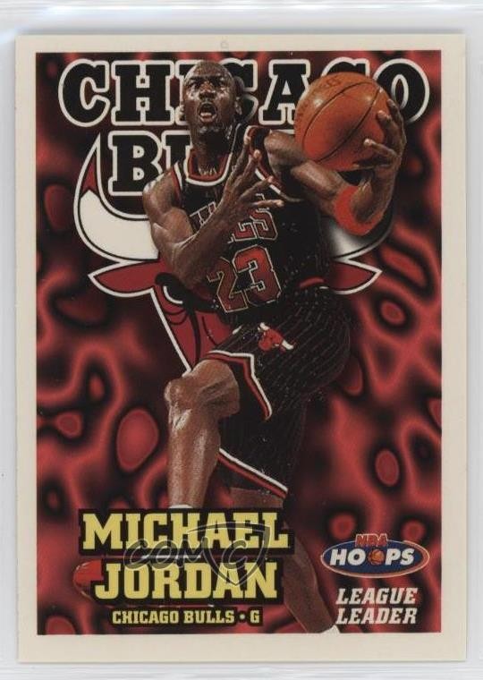 1997-98 NBA Hoops League Leaders Michael Jordan #1 HOF