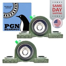  2 UCP201-8 Solid Base Pillow Block Bearing 1/2" Bore Self Aligning 2 Bolt