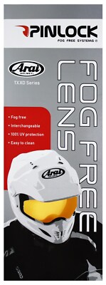 Pinlock -Scheibe für VAS-V Arai Motorrad Helm Antifog Antibeschlag