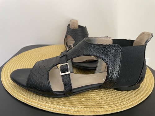 AGL Leather Snake Print Sandals - Black - EU Size 38N; US Size 8N - Picture 6 of 17