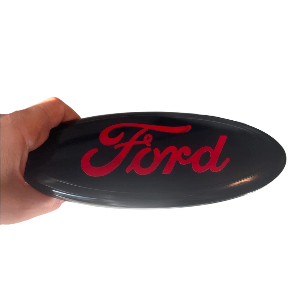 9-дюймовая передняя решетка радиатора с эмблемой задней двери Ford с красным логотипом Range Edge Explorer F150 Taurus X - Изображение 2 из 4