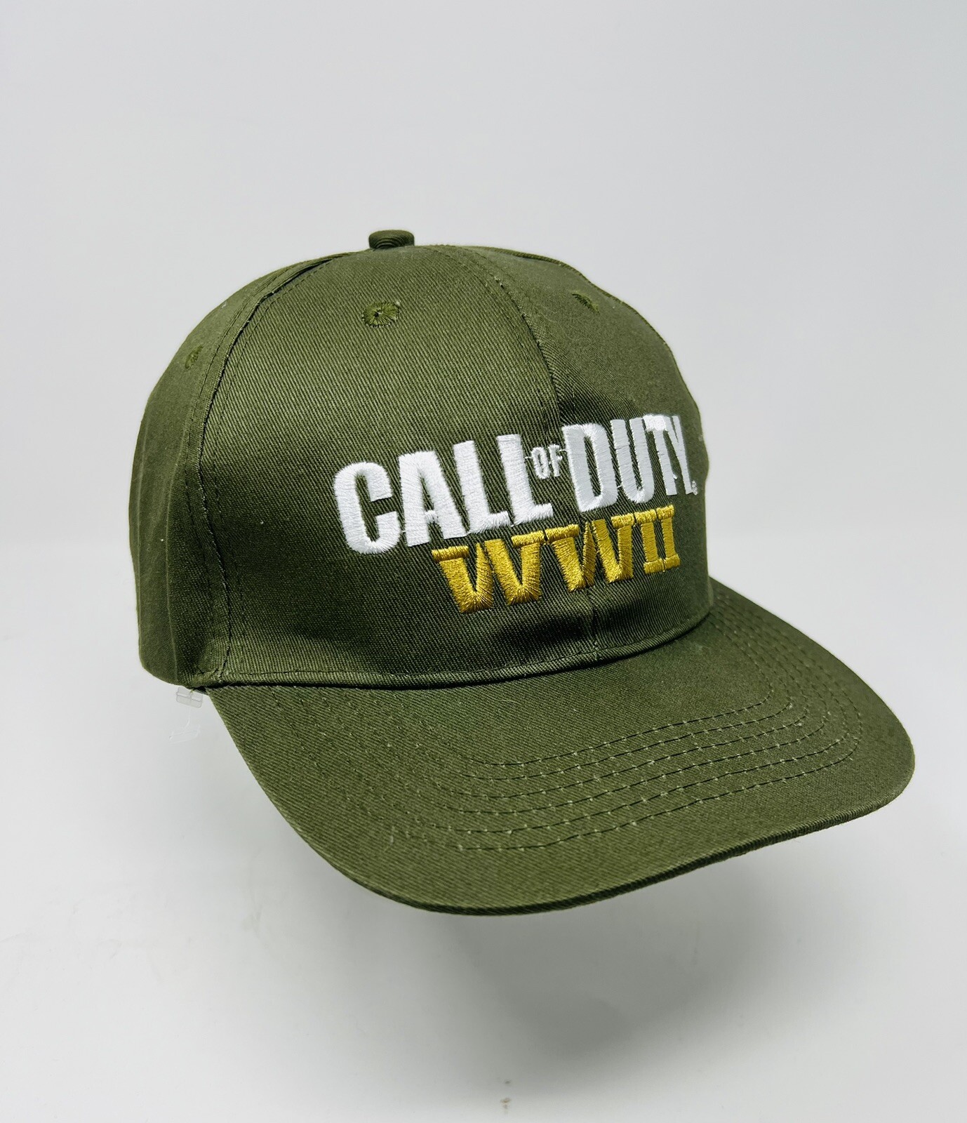Call of Duty WW2 Sledgehammer Games Snap Back Army Green Hat One Fits ...