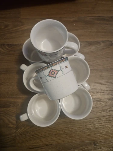 Mikasa Studio Nova Set of 8 ADIRONDACK Cups pre owned but in great condition