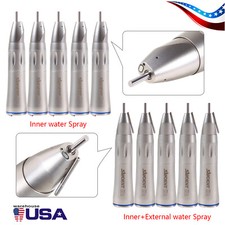 1-5 Dental 1:1 Fiber Optic Straight Nose Cone Low Speed Handpiece Inner External