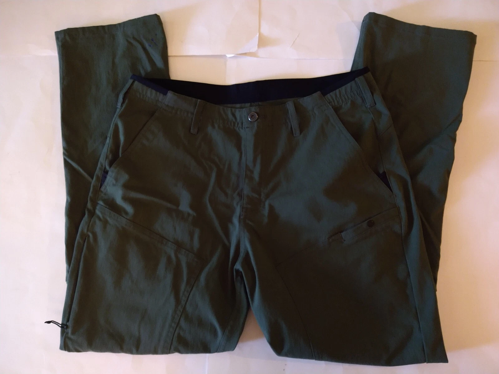 Mountain Hardware Pant Mens 36 X 31 Green Outdoor Hiking Camping Fishing