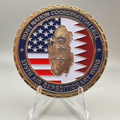 NEW Host Nation Coordination Cell 379th Air Expeditionary Wing Challenge Coin