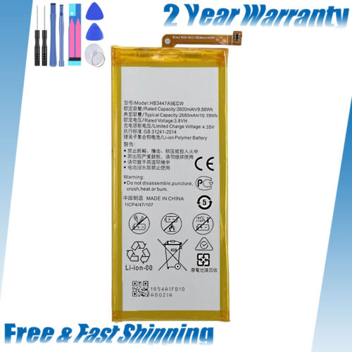 Internal Battery For Huawei Ascend P8/ P8 HB3447A9EBW 2600mAh Replacement + Tool - Picture 1 of 7