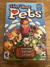 I Luv House Pets Video Game Pc Cd-ROM E-Everyone (Factory Sealed) 