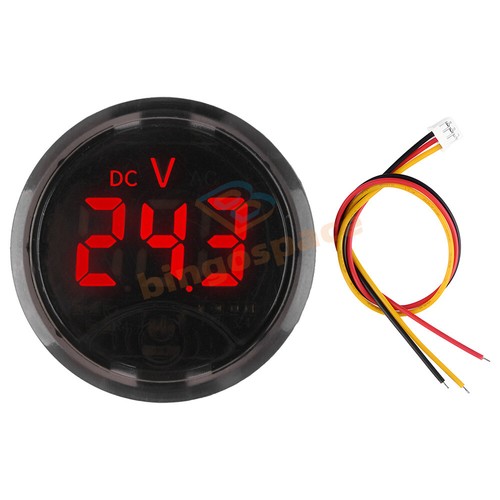 AC 50~265V DC 7-120V Voltmeter LED Digital Display Round 2/3-Wire Voltage Meter - Picture 25 of 32