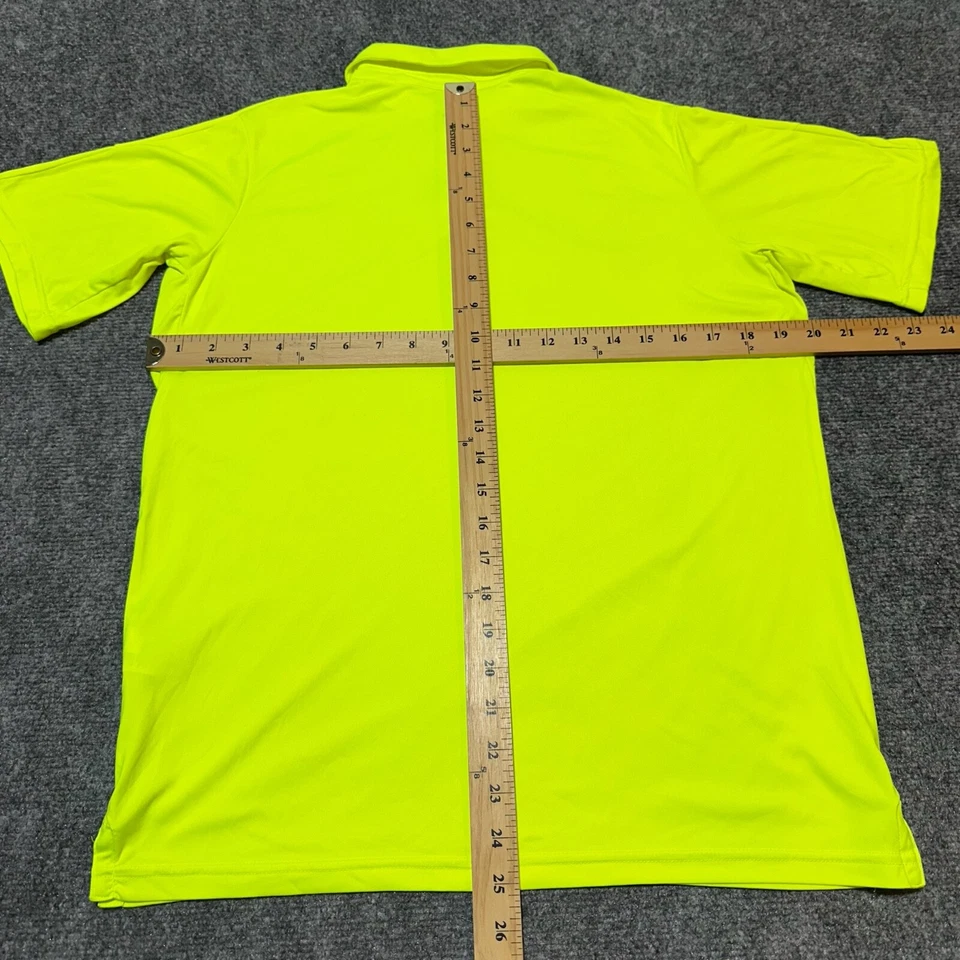 Nike Polo Shirt Boys Extra Large Neon Yellow Collared Short Sleeve Casual - Image 4 of 4