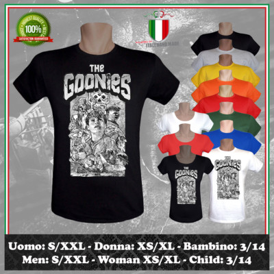 THE GOONIES CHUNK EPIC MOVIE TRIBUTE WILLY LOGO FAULTIER T-SHIRT HERREN DAMEN KINDER