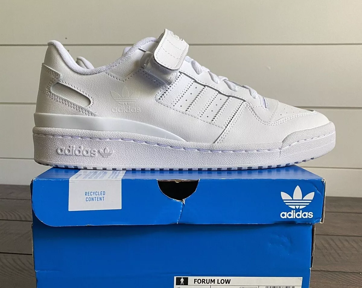 Adidas Originals Forum Low Shoes Triple White Men s Sizes Strap