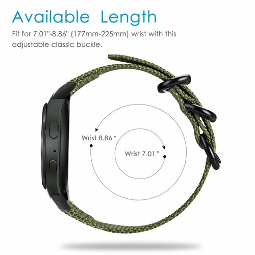 For Samsung Gear S2 SM-R720 SM-R730 20mm Soft Woven Nylon Band Replacement Strap - Picture 5 of 10