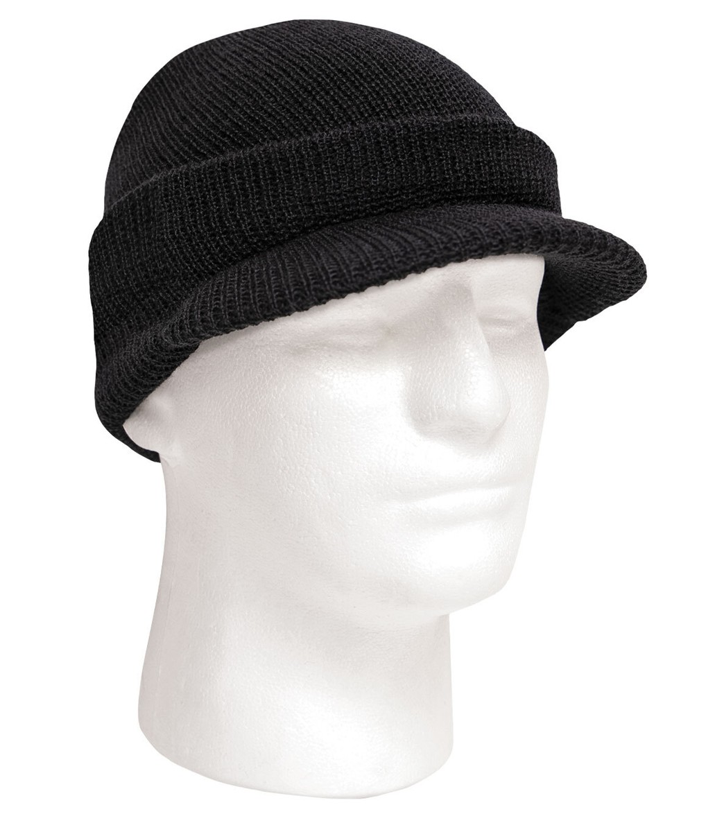 100% Wool Radar Watch Cap with Brim - US Made | eBay