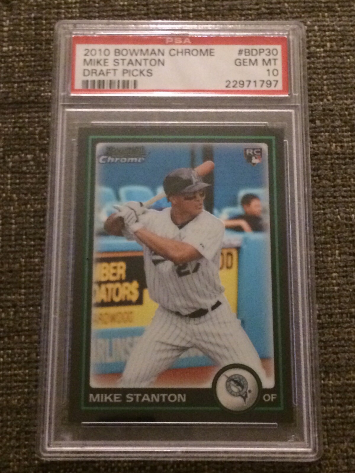 Giancarlo Stanton 2010 Bowman Chrome Draft Picks RC PSA 10 #BDP30