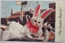 Vintage Postcard Easter Bunny Parade Patricia Stevens Kansas City MO AA13