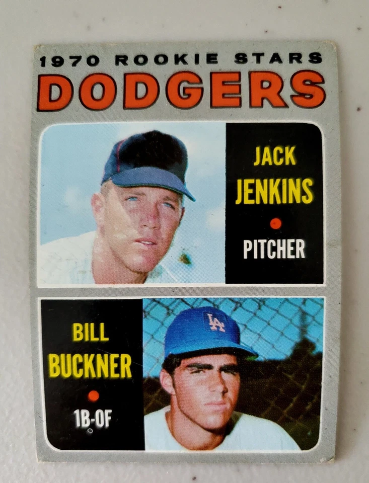 Lote de 9 Topps LA 1970. DODGERS de colección CLAUDE OSTEEN, BILL BUCKNER NOVATO Foto 4 de 4