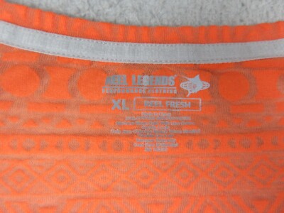 T-shirt Pêche Reel Legends Femme - Orange, Manches Longues, Taille M