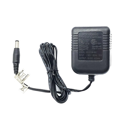 Original Hon-Kwang D12-50 AC Adapter 12V DC 500mA Plug in Class 2 Transformer
