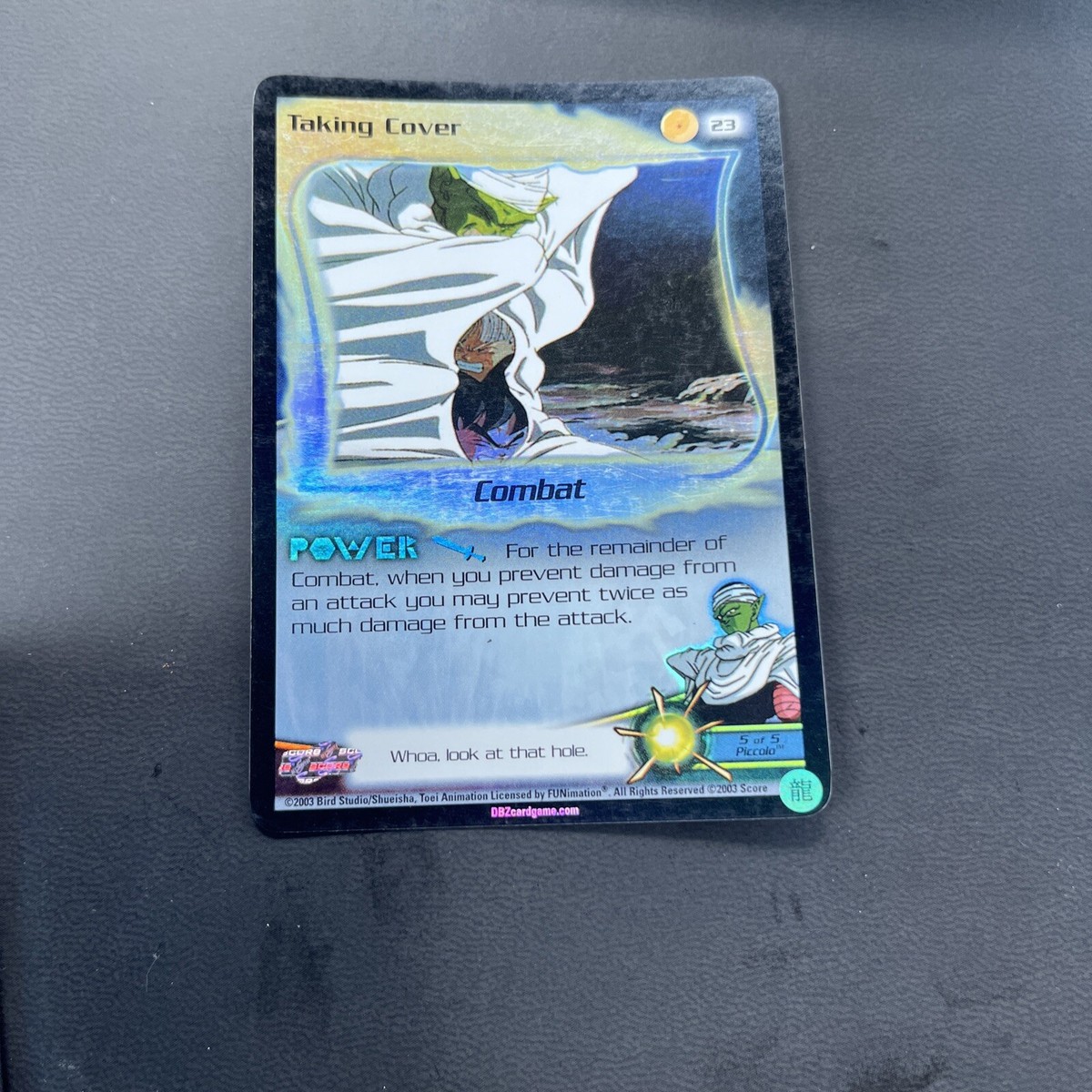 DBZ CCG TCG Dragon ball Z card Taking cover 23 Fusion Saga LIMITED