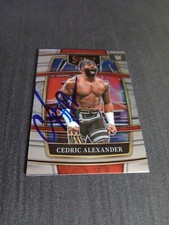 CEDRIC ALEXANDER SIGNED WWE PANINI SELECT WC RAW SMACKDOWN NXT  AUTO 