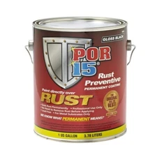 POR 15 GLOSS BLACK RUST PREVENTATIVE PERMANENT COATING GALLON 45001