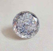 100 Ct Certified Natural Round Cut Cambodian White Zircon Loose Gemstone