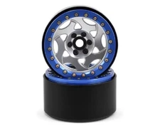 SSD RC 2.2 Champion Beadlock Wheels (Silver/Blue) SSD00238
