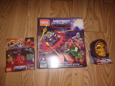 Masters Of The Universe Battle Cat VS. Roton+ ZODAC+ BEASTMAN! Mega Construx New