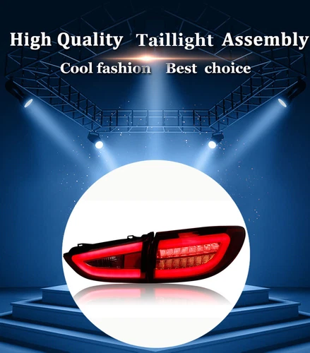 For Mazda 6 2014-2017 Dark LED Tail Lights Brake Trunk Light Sequential Signal - Picture 3 of 14